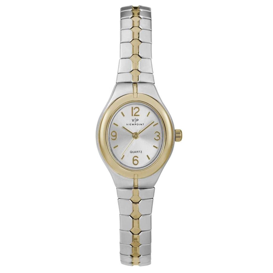 Timex Viewpoint Women's Two-Tone Stainless Steel Expansion Band Watch ...