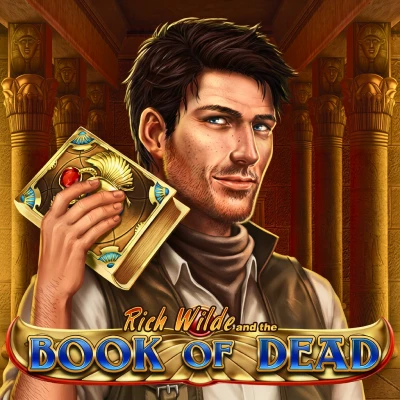 Book of Dead Egyptian-themed slot tile at Roobet