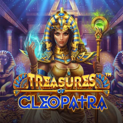 Treasures of Cleopatra Egyptian slot tile at Roobet